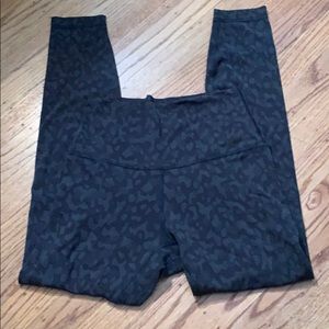Lululemon Align DarkGreen/Black Camo/Animal Print